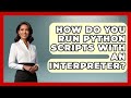 How Do You Run Python Scripts With An Interpreter? - Python Code School