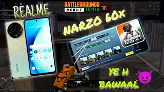 Realme Narzo 60x 5g Bgmi Test || Graphics Test, Gyro, Performace Full Review