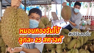 ทุเรียนหมอนทองจัมโบ้ 7 กิโล ลูกละ 25 สตางค์ แถมข้าวสารฟรี 5 กิโล | เอิร์ธสดชื่น