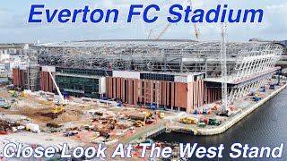 NEW Everton FC Stadium at Bramley Moore Dock Looking At The Works on The West Stand Only