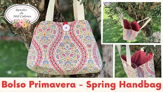 Bolso Primavera con compartimentos. 3 tamaños. Proyecto 156