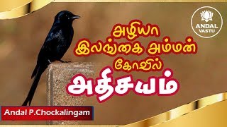 சேலம் அழியா இலங்கை அம்மன்  கோவிலில் நிகழும் அதிசயம் | Sri Aandal Vastu | Dr.Andal P Chockalingam