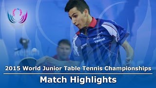 WJTTC 2015 Highlights: WANG Chuqin vs AKKUZU Can (Team-1/2)