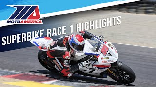 Steel Commander Superbike Race 1 at Laguna Seca 2024 - HIGHLIGHTS | MotoAmerica