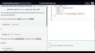 Lesson 88 | Basic JavaScript | Add New Properties to a JavaScript Object