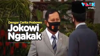 Ketika Prabowo Sukses Bikin Jokowi Ketawa Lepas