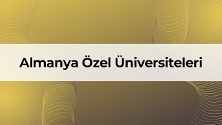 Almanya Özel Üniversiteleri