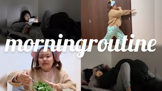 20代おでぶ女とズボラ女のモーニングルーティーン【Morning Routine】