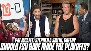 Pat McAfee, Stephen A Smith, & Greeny GO OFF About Florida State Being Left Out Of Playoffs