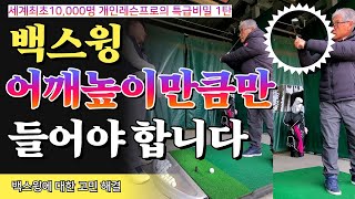 (세로영상) 백스윙에 대한 골프의신 백문백답 1편 (골프의신 레슨 23 - 7)