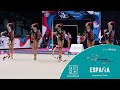 España 3 cintas 2 pelotas / 3 ribbons 2 balls Final - Campeonato de Europa Tel Aviv 2022