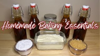 Easy Homemade Baking Essentials: Vanilla, Powdered Sugar, Brown Sugar and Butter!