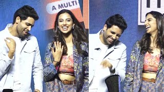 Adivi Sesh and Meenakshi Chaudhary Funny Dance Moves @ HIT2  Bloody Blockbuster Celebrations | DC