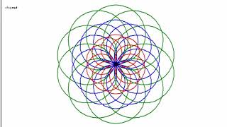 Colourful Rosette | Python Programming | Graphics | Coding