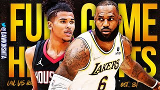Los Angeles Lakers vs Houston Rockets Full Game Highlights | October 31, 2021 | FreeDawkins
