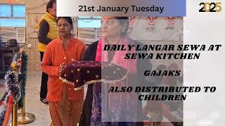 GURUGRAM DAILY LANGAR AT SEWA KITCHEN - 21st JANUARY 2025