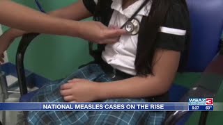 National measles cases on the rise