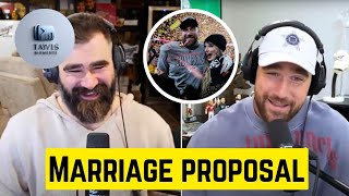 Jason's ULTRA SHOCKED Reaction to Travis PROPOSAL CONFESSION to Taylor at AFC final on Podcast