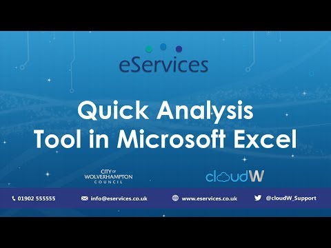 Microsoft Excel Quick Analysis Tool | Introduction and Tutorial