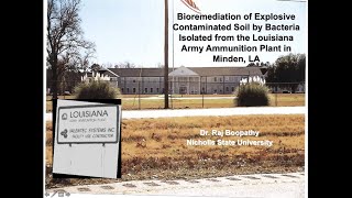 Bioremediation of Explosives-Contaminated Soil