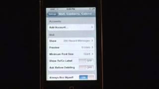 iPhone 3G Microsoft Exchange Server Set Up