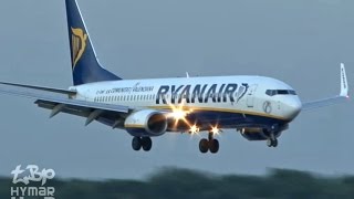 Ryanair Emergency Landing Gear Problem EI-DWF London Stansted Airport EasyJet Go-around Boeing 737