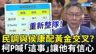 民調與侯康配黃金交叉？　柯文哲喊「這事」讓他有信心 @ChinaTimes