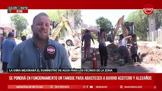 Se pondrá en funcionamiento un tanque para abastecer barrio aceitero y aledaños - 10/2/25