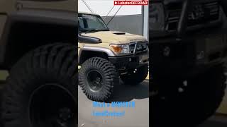 HUGE Landcruiser 70 Series - 5 inch lift - 37 inch muddies! #shorts #toyota #landcruiser #4x4 #truck