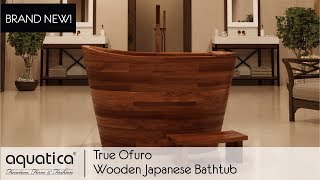 Aquatica True Ofuro Wooden Freestanding Japanese Bathtub