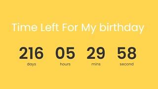 Countdown Timer Using HTML, CSS And JAVASCRIPT (Source Code) | Day 43 Off 100 Days Project