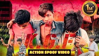 KGF Chapter 1 movie scene spoof | yash entry scene spoof | kgf movie action scene spoof | #kgf movie