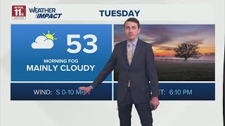 Clouds, haze on mild-feeling Tuesday; rain possible Wednesday | WTOL 11 Weather