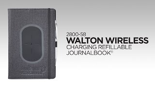 2800-58 Walton Wireless Charging Refillable Journalbook