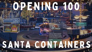 Opening 100 Santa Containers (50 Mega - 50 Gift + 5 Golden Gift) | World Of Warships