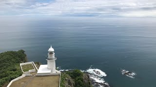 室蘭の絶景スポット「地球岬」で眺めた夏の海 - 2018年7月13日 (4K Ultra HD)