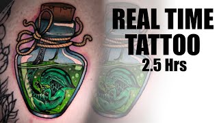 REAL TIME TATTOO | Neotraditional Alien Tattoo