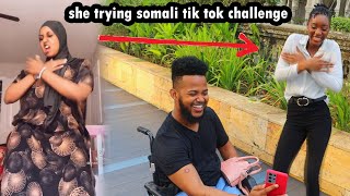 GABAR AJANABI OO SOMALI TIK TOK CHALLENGE SAMEESAY