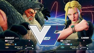 Itazan (Zangief) vs Match (Cammy)：板ザン（ザンギエフ）vs まっち（キャミィ）