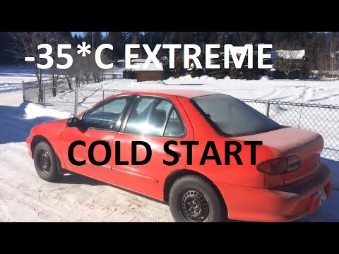 Extreme Car Cold Start Compilation 121 35 C запуск двигателя в