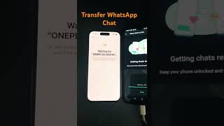 WhatsApp chats Transfer Android to iPhone #usediphone #whatsapp #apple #iphone14 #iphone15
