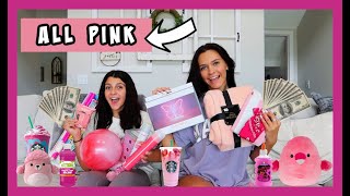 NO BUDGET *PINK ONLY* SHOPPING CHALLENGE! EMMA AND ELLIE