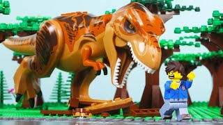 LEGO T-Rex Attack | LEGO Jurassic World T-Rex Portal Chase | Billy Bricks Compilations