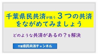 県民共済の取り扱う共済についてご紹介します！