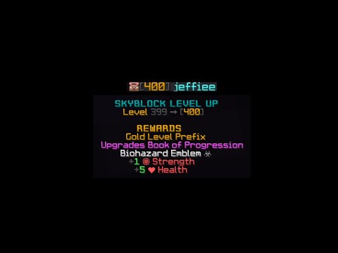 Level 400 Hypixel Skyblock Youtube