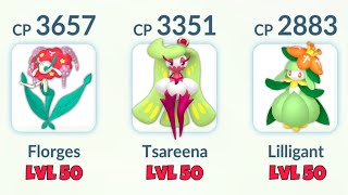 ALL MAX CP FLOWER POKÉMON TEAM in Pokemon GO.