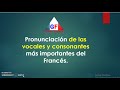 Pronunciación de las vocales en Francés.