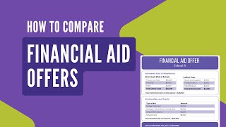 How to Compare Financial Aid Offers