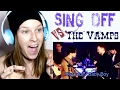 SING OFF VS. THE VAMPS - SHAPE OF YOU | REACTION