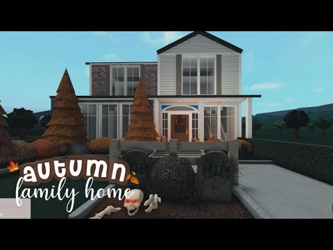 Bloxburg | Autumn Two-Story Family Home | Roblox - YouTube